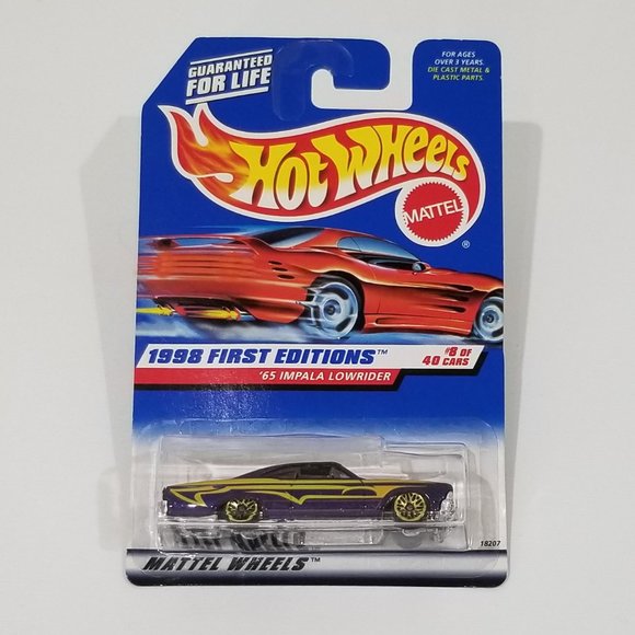 Mattel - Hot Wheels - 1998 First Editions - 65 Impala Lowrider - Dark Purple - Picture 2 of 10